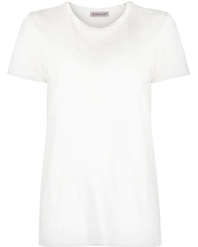 Moncler Camiseta con cuello redondo - Blanco