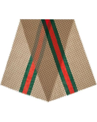 Gucci Bufanda con motivo de monograma - Multicolor