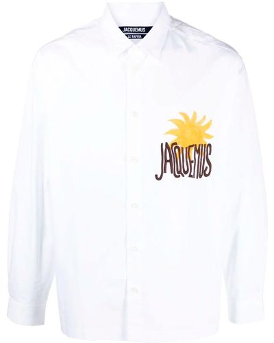 Jacquemus Camiseta con logo estampado - Blanco