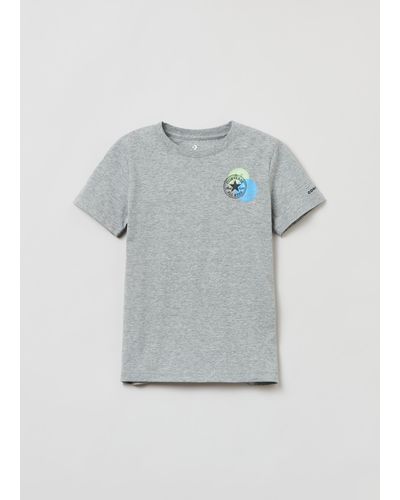 Converse T-Shirt Con Stampa Logo Smiley, , , Taglia - Grigio