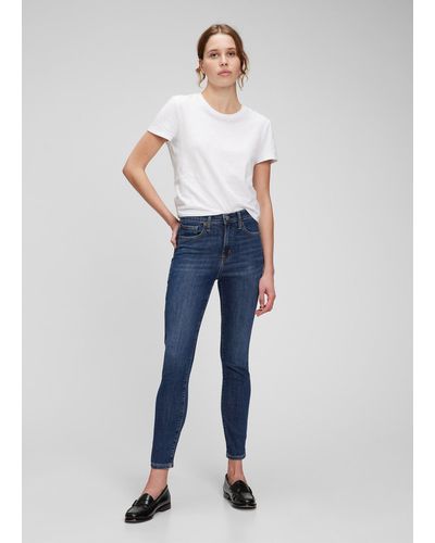 Gap Jeans skinny fit stretch a vita alta - Blu