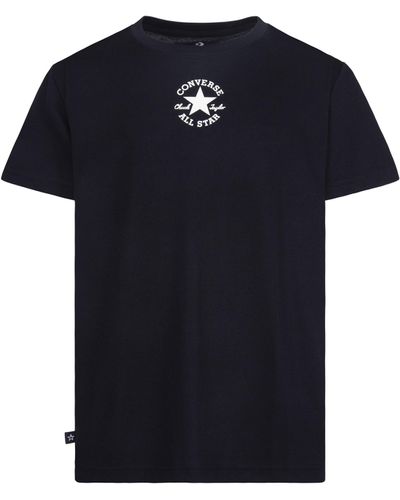 Converse T-Shirt Girocollo Con Stampa Logo Chuck Patch, , , Taglia - Nero