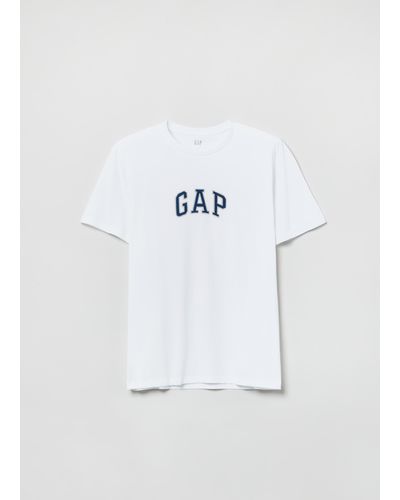 Gap , T-shirt In Cotone Con Ricamo Logo, , Bianco, Taglia: XS
