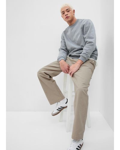 Gap Pantaloni loose fit in cotone stretch - Grigio