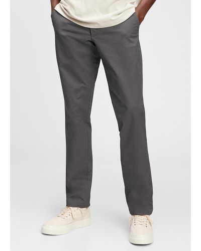 Gap , Pantaloni Slim Fit In Cotone Stretch, , Grigio, Taglia: 29X30