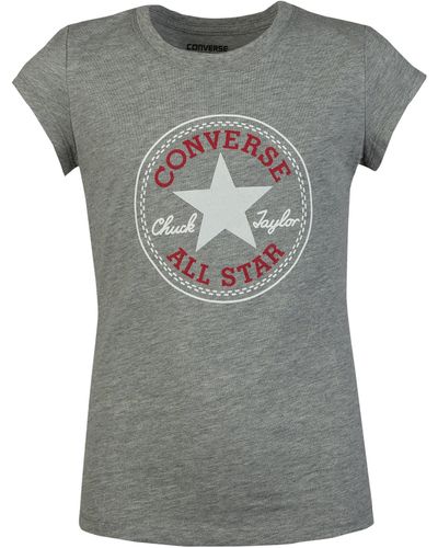 Converse T-Shirt Con Logo Chuck Glitter, , , Taglia - Grigio