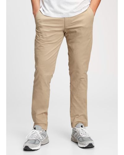 Gap , Pantaloni Chino Slim Fit In Cotone Stretch, , Beige, Taglia: 28X30 - Neutro