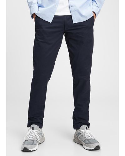 Gap Pantaloni slim fit in cotone stretch - Blu