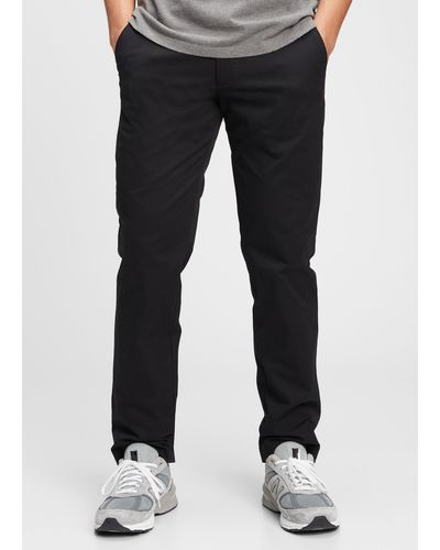 Gap Pantaloni chino straight fit in cotone stretch - Nero