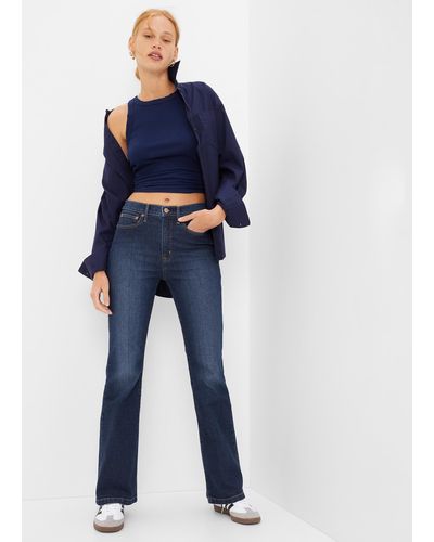Gap Jeans flare fit a vita alta - Blu