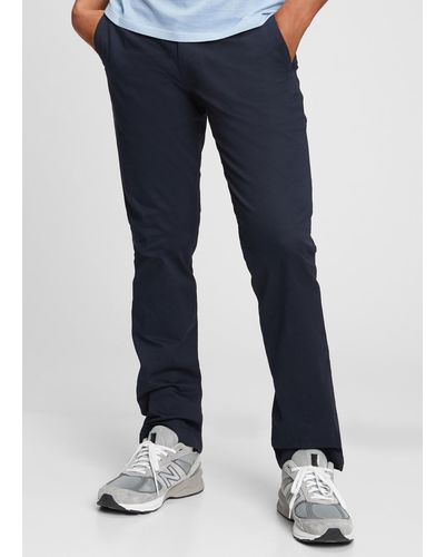 Gap Pantaloni chino straight fit in cotone stretch - Blu