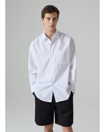 Piombo Camicia Regular Fit Con Tasca Selection, , , Taglia - Bianco