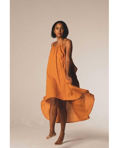 A Perfect Nomad Grace Dress In Sunset - Orange