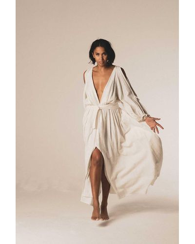 A Perfect Nomad Bohemia Dress In Milk - Natural