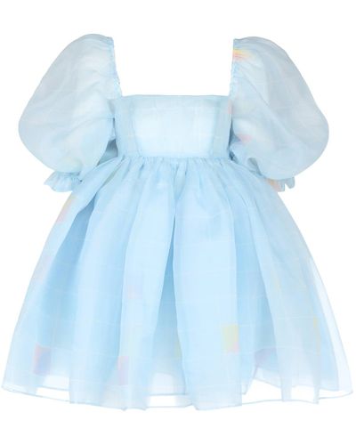 Selkie The Puff Dress Slopes Poly Organza - Blue