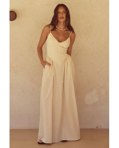 Runaway the Label Zephy Maxi Dress - Natural