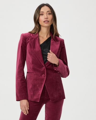 PAIGE Chelsee Blazer Jacket - Red