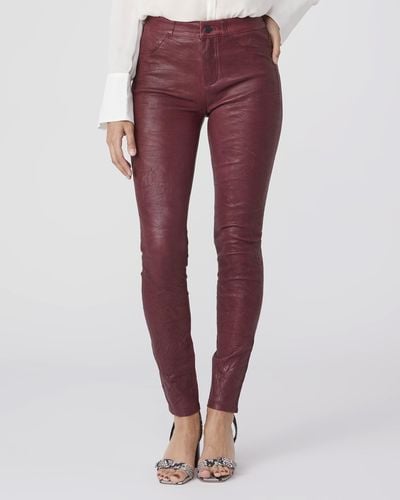 PAIGE Hoxton Ultra Skinny Jeans - Red