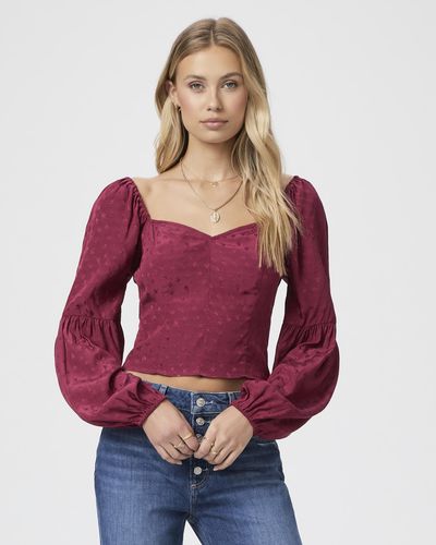 PAIGE Sydnee Top - Red