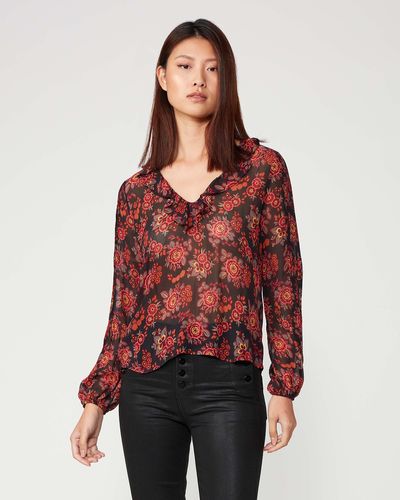PAIGE Serene Blouse Top - Red