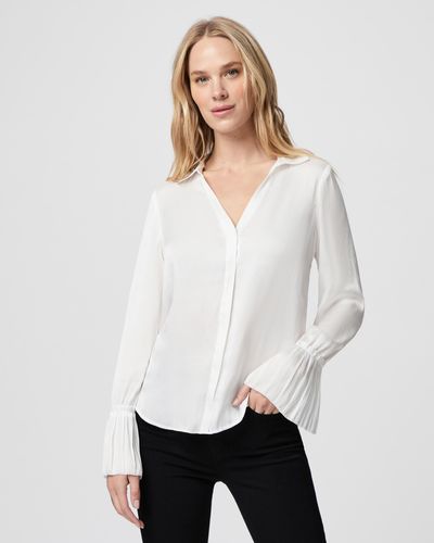 PAIGE Abriana Shirt - White