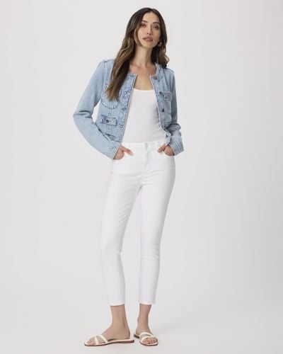 PAIGE Hoxton Crop Jeans - White