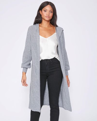 PAIGE Hazel Sweater Coat - Gray