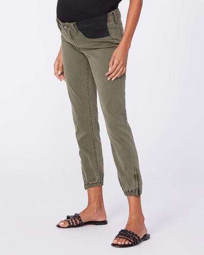 PAIGE Maternity Mayslie Jogger - Green