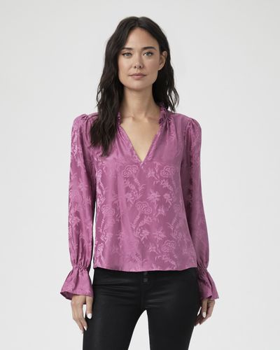 PAIGE Laurin Blouse Top - Pink