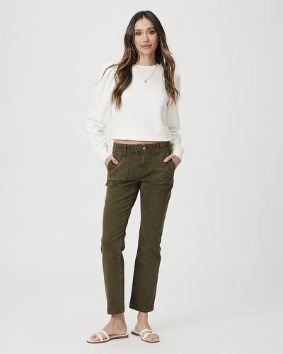 PAIGE Mayslie Straight Jeans Ankle - Natural