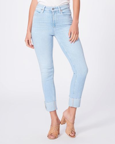PAIGE Sarah Slim Crop Jeans - Blue