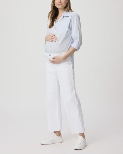 PAIGE Anessa Maternity Jeans - White