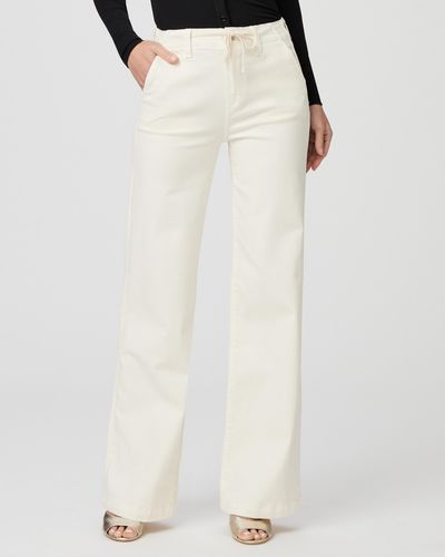 PAIGE Carly Flare Pant 34" - White