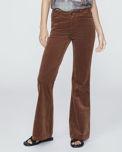 PAIGE Genevieve 32" Jeans - Brown