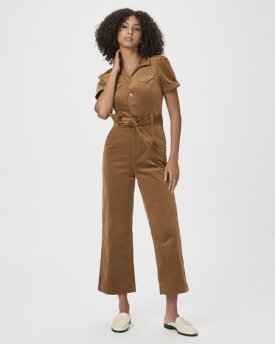 PAIGE Anessa Shortsleeve Jumpsuit - Natural