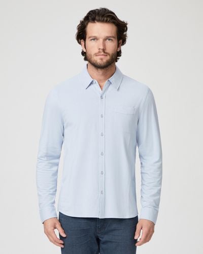 PAIGE Stockton Button Up Shirt - Blue