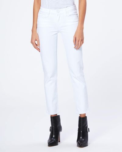 PAIGE Skyline Straight Jeans - White