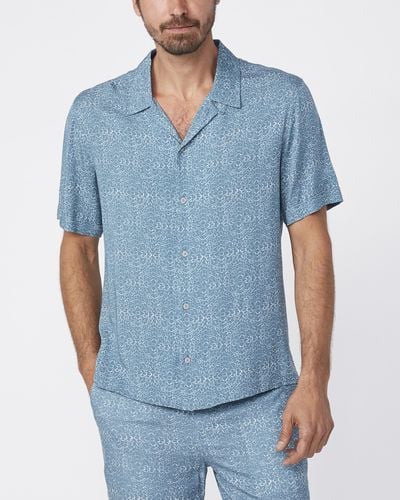 PAIGE Landon Shirt - Blue