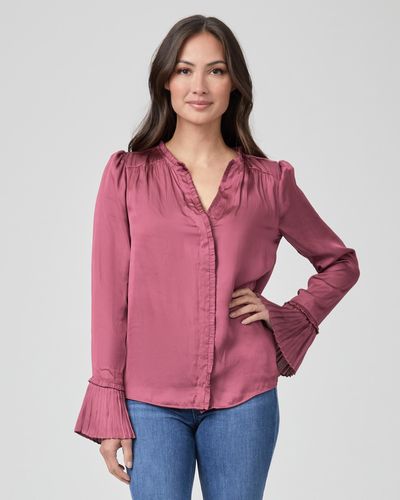 PAIGE Palma Blouse Top - Red