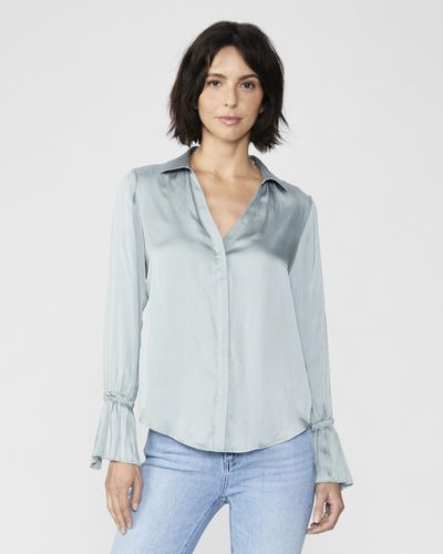 PAIGE Abriana Shirt - Blue