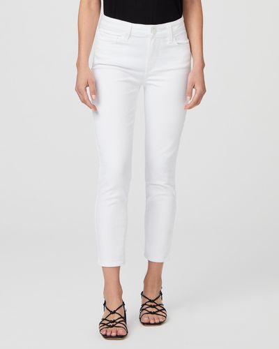 PAIGE Hoxton Crop Jeans Petite - White