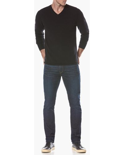 PAIGE Ian V Neck Sweater - Black