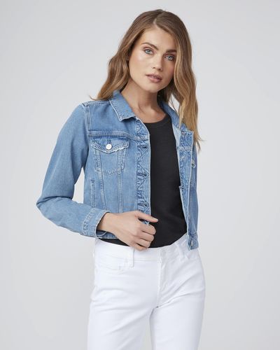 PAIGE Relaxed Vivienne Jacket Cropped - Blue