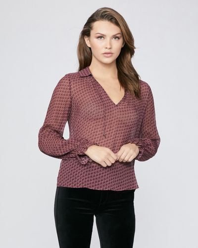 PAIGE Brea Shirt - Red
