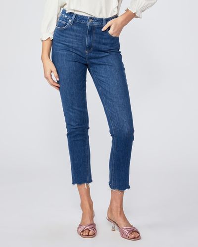 PAIGE Sarah Slim Crop Jeans - Blue