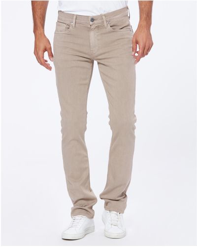 Paige Jeans Mens Stafford Trousers Fresh Oyster Beige