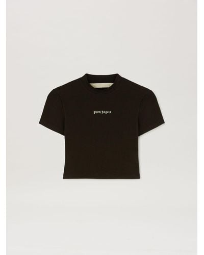 Palm Angels Logo Fitted T-shirt Black