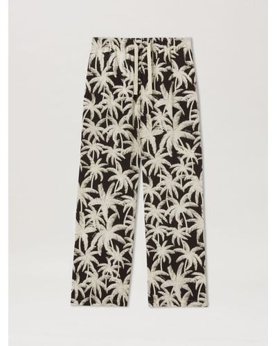 Palm Angels Palms Allover Loose Trousers - White