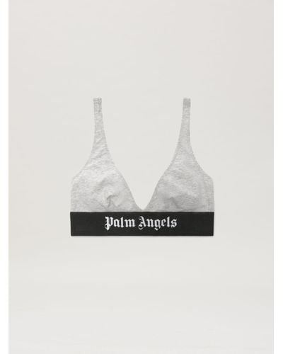 Palm Angels Classic Logo Mel Triangle Bra - White