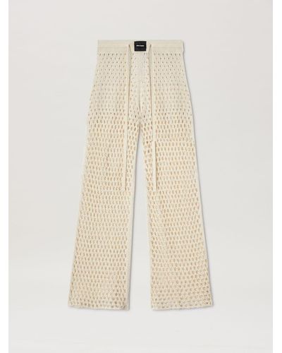 Palm Angels Knitted Trousers - Natural